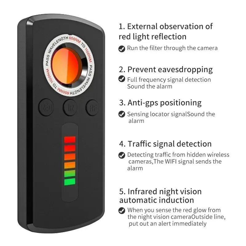 Hidden Camera Detector Anti Sp - Heavy Equipment Gps Tracker ulasan dan harga