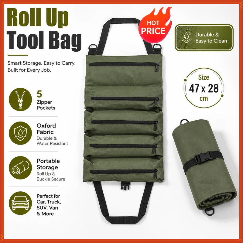 Heavy Duty Roll Up Tool Bag, O - Heavy Equipment Repair ulasan dan harga