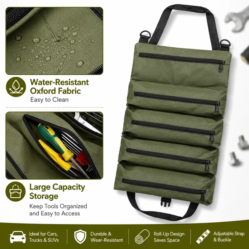 Heavy Duty Roll Up Tool Bag, O - Heavy Equipment Repair ulasan dan harga