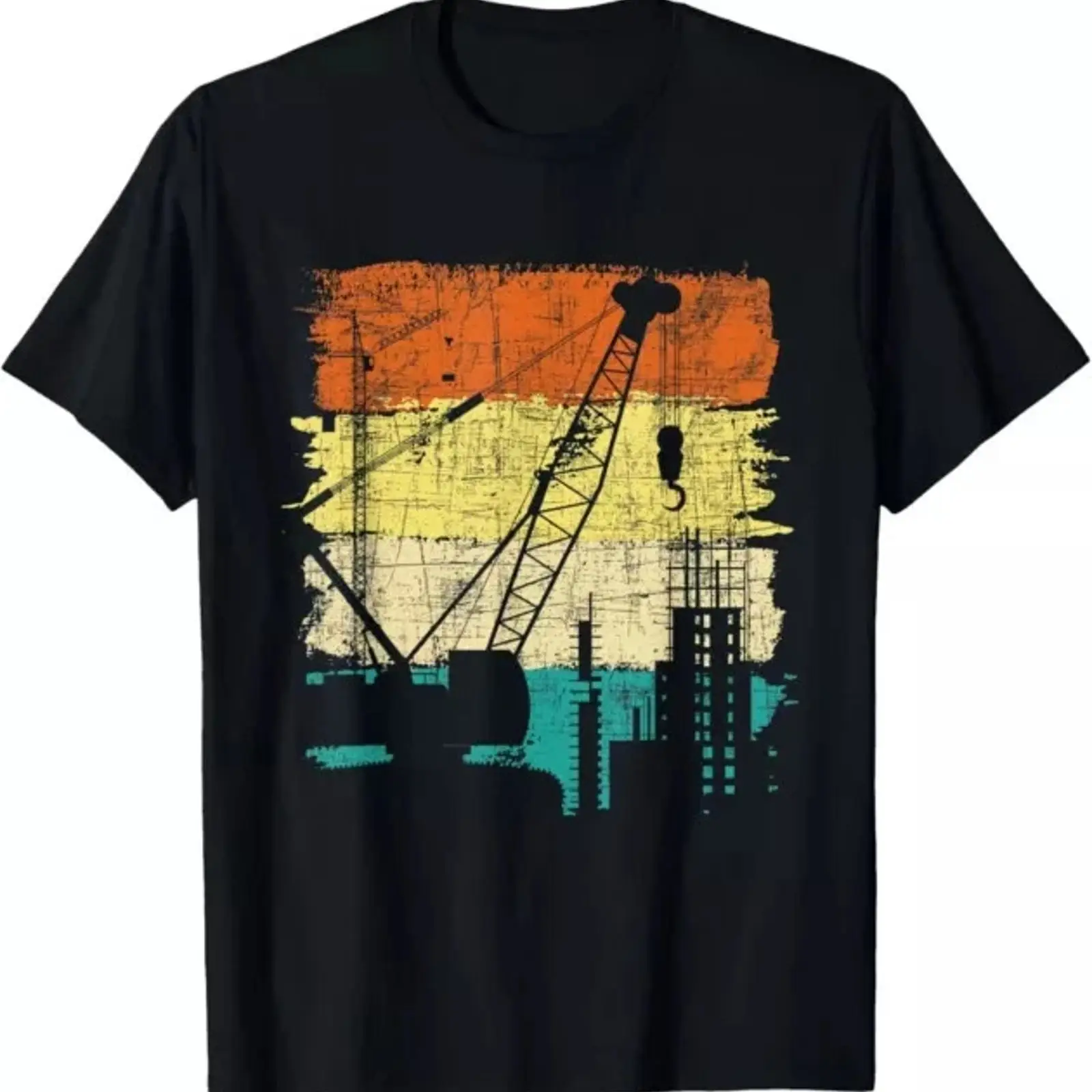Crane Operator Retro Tower Hea - Heavy Equipment Operator Shirts ulasan dan harga