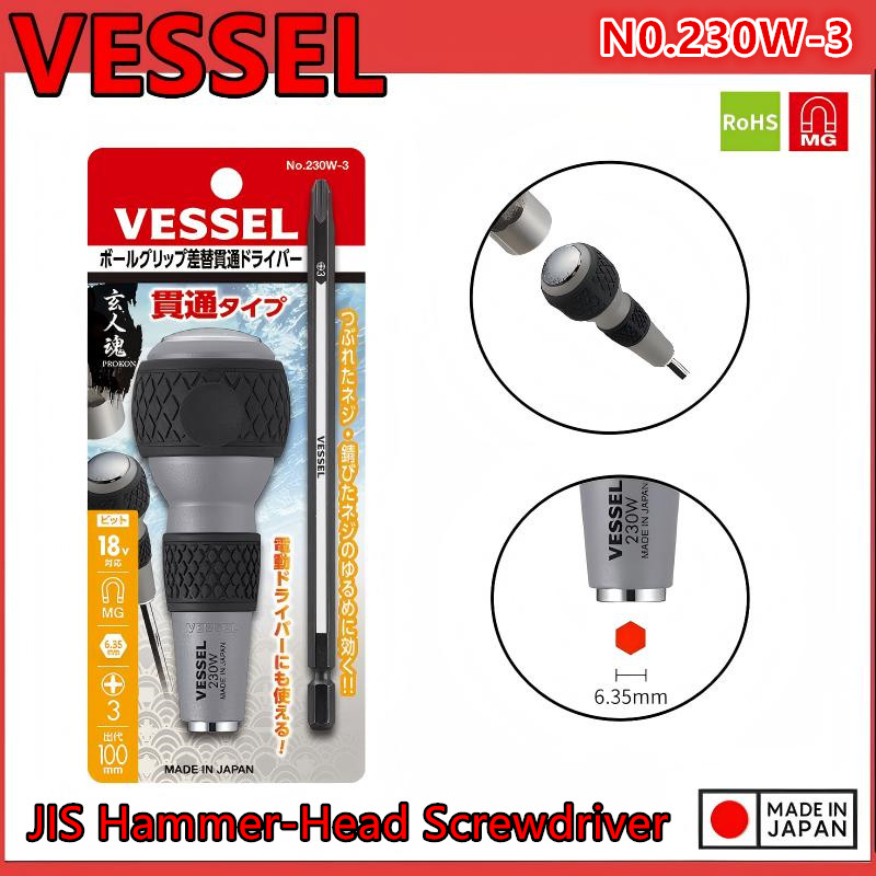VESSEL 230W-3 Ball Grip Penetr - Heavy Equipment Repair ulasan dan harga