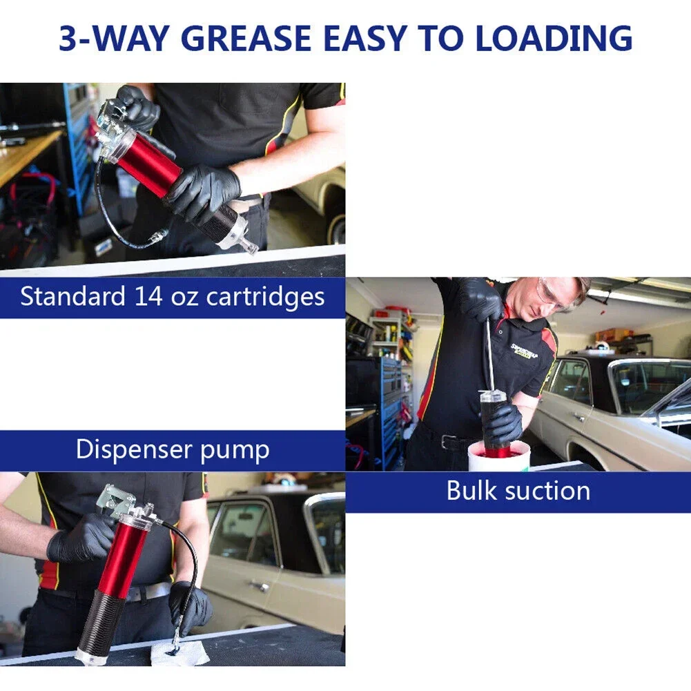 7000PSI Oil Grease Gun Kit Man - Heavy Equipment Repair ulasan dan harga