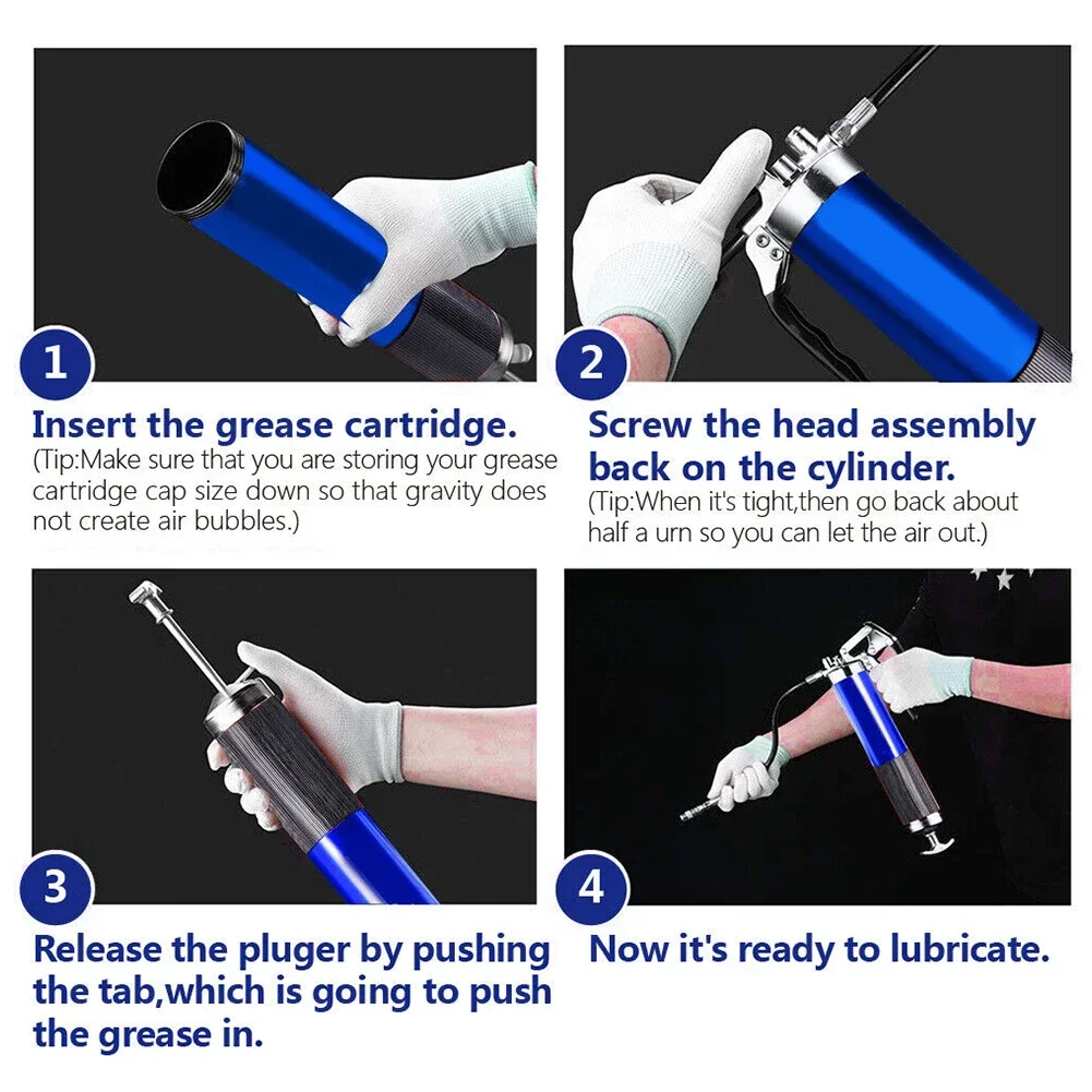 7000PSI Oil Grease Gun Kit Man - Heavy Equipment Repair ulasan dan harga
