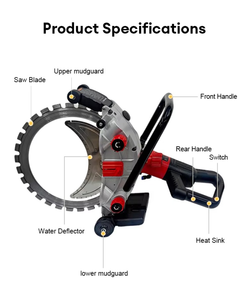 8800W Electric Power Concrete  - Electric Concrete Cutter ulasan dan harga